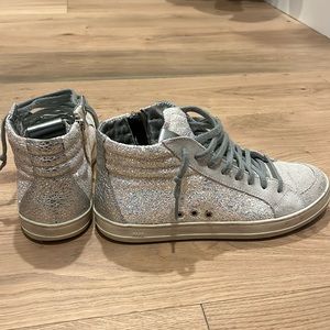 P448 iridescent glitter high top 38